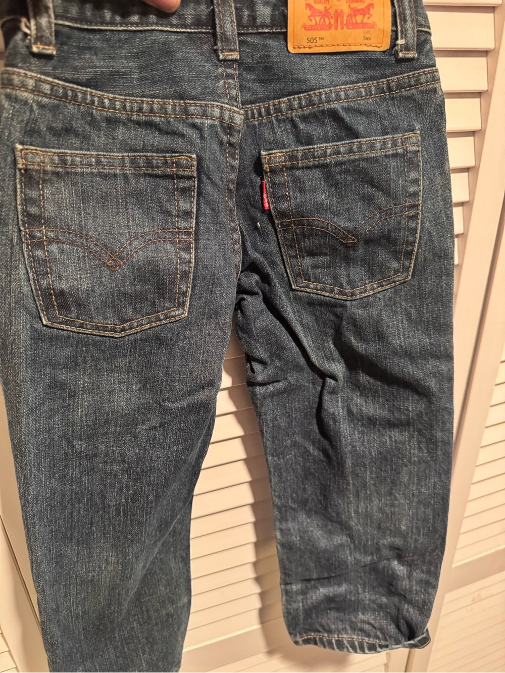 Levi's Blue Denim Jeans size 5reg (4/5 years old)
